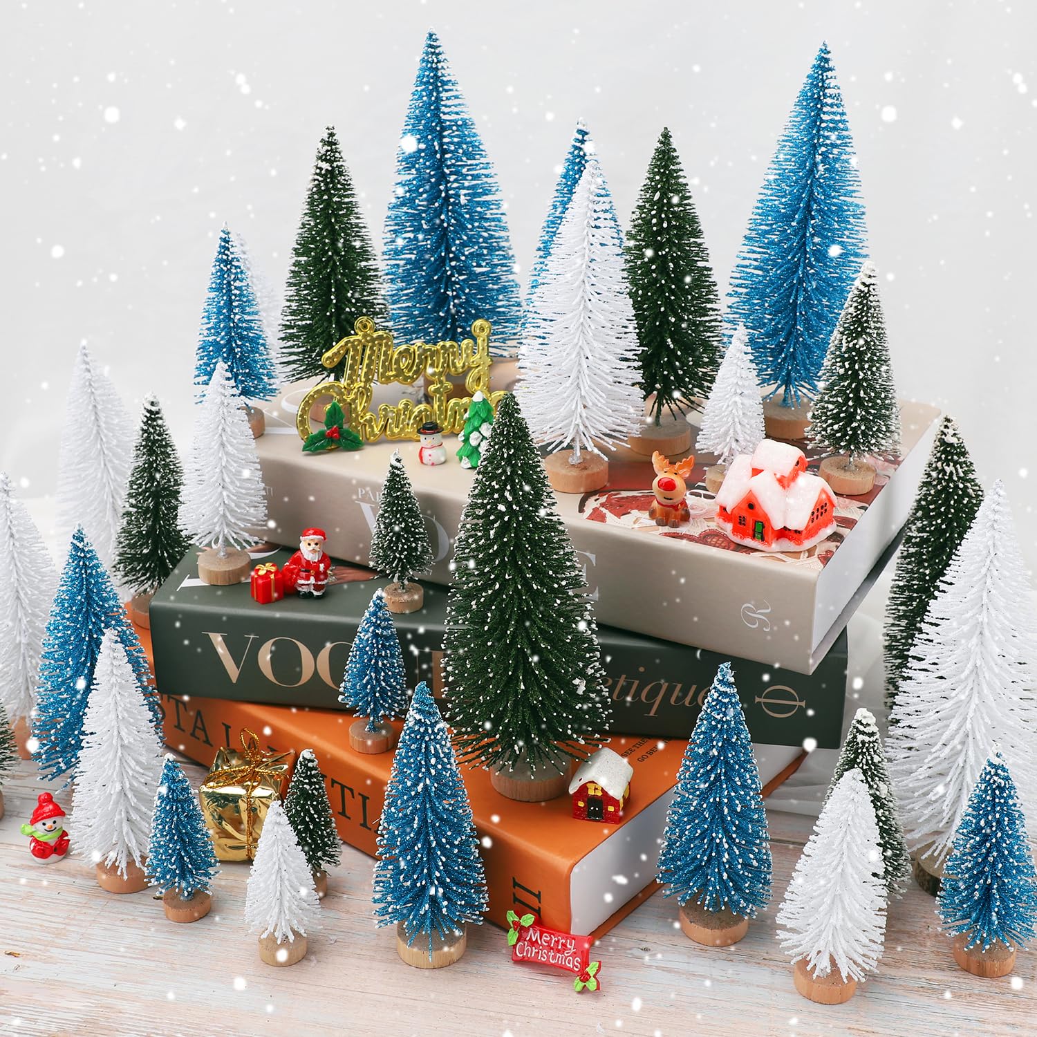 * mini christmas tree ୨୧ * 小さなクリスマスツリー Amazon.com: 30Pcs Mini Christmas Tree Decor, Artificial